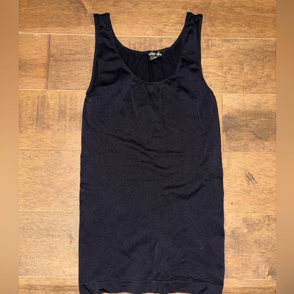 Soho Girls Classic Black Tank Top